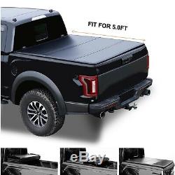 5'/60.5 Hard Tri-Fold Truck Bed For 2016-2020 Toyota Tacoma Tonneau Cover