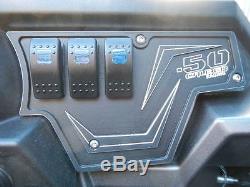 50 Caliber Racing Polaris RZR XP1000 Aluminum Black Dash Switch Panel Plate