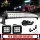 50 Curved LED Spot Flood Light Bar withRocker Wiring Kit Fit Jeep Wrangler JK TJ