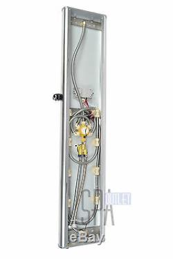 52 Silver Aluminum Hot Water Bath Rainfall Shower Panel Column Tower Heating