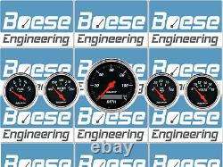 55-56 Chevy Billet Aluminum Dash Panel Insert with Auto Meter Designer Black GPS
