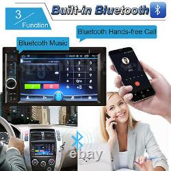 6.2'' 2Din HD Car Stereo DVD CD Player Auto Radio + Backup Parking Camera Hot