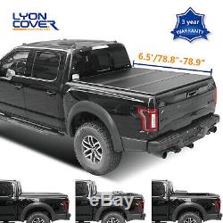 6.5'/78.8-78.9 Hard Tri Fold Truck Bed For 2015-2019 Ford F-150 Tonneau Cover