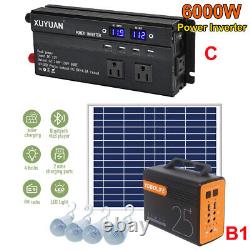 6000W Power Inverter / Solar Panel Kit System Generator Battery Bank Home Grid