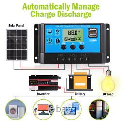 6000W Solar Panel Kit with Inverter&Controller 110V Off Grid for Home RV Camping