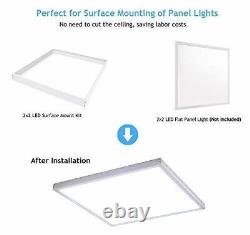7 Pack 2X2 Surface Mount Kit for LED Flat Panel Light Aluminum 24X24 Inch Ceil