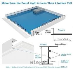 7 Pack 2X2 Surface Mount Kit for LED Flat Panel Light Aluminum 24X24 Inch Ceil