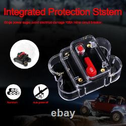 8-Gang Control Switch Panel For Off Road SUV UTV Toyota Dodge LED Pods Light Bar