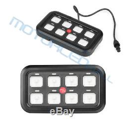 8 Gang Control Switch Panel For Offroad SUV UTV Toyota Dodge LED Pods Light Bar