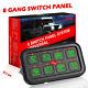 8 Gang Switch Panel Electronic Control System For LED Light Bar Off Road Truck
