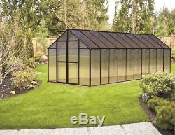 8' x 20' Black Monticello Greenhouse by Riverstone Free Shipping