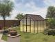 8' x 8' Black Monticello Greenhouse by Riverstone Free Shipping