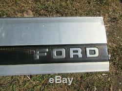 87-96 Ford F-150 F-250 F-350 Rear Tail Tailgate Finish Trim Panel Aluminum OEM