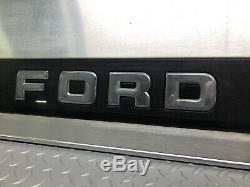 87-96 Ford F-150 F150 Tailgate Finish Trim Center Panel Aluminum Black Applique