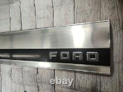 87-96 Ford F150 F250 BRONCO Tailgate Trim REAR Panel Molding Reflector BLACK