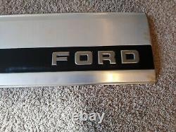 87-96 Ford F150 F250 F350 Truck Rear Tailgate Finish Trim Panel Molding Black