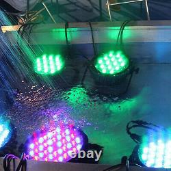 8PCS Par Stage Light 54x3W RGBW LED Stage Light Wash Color Club Effect Lighting