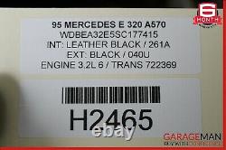 94-99 Mercedes W210 E300 E320 Front Hood Bonnet Panel Assembly Black OEM