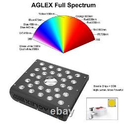 AGLEX 2PCS 600W LED Grow Light Full Spectrum for Greenhouse Indoor Plant