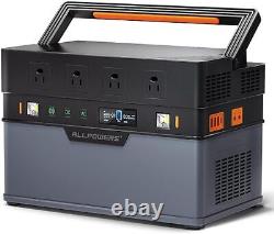 ALLPOWERS 1500W 1092Wh Portable Generator Power Station With Flexible Solar Panel