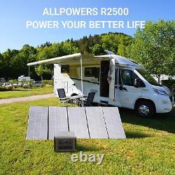 ALLPOWERS 2500W 2016Wh LiFePO4 Portable Power Station Solar Generator Backup UPS