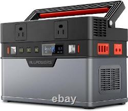 ALLPOWERS 700W 606Wh Portable Power Station Solar Generator For Road Trip Backup