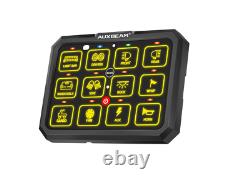 AUXBEAM RGB 12 Gang Switch Panel LED Light Circuit Control Marine Boat 12-24v