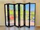 Aluminum Bi-Fold Door 144W x 96H Clear Tempered Glass 5 Panels With Black Frame