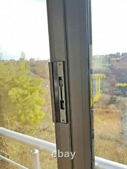 Aluminum Bi fold Doors 5 panels inc Double Glass, Customize Size and Color