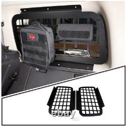 Aluminum Rear Side Window MOLLE Storage Flank Panel Fit For Hummer H3 2005-2009
