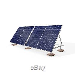 Aluminum and Galvanized Black Panels 4000 Watts Supply Portable Solar Power Kit