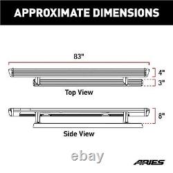 Aries 3048321 Pair of Black ActionTrac Powered 87.6 Running Boards for F-150