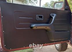 BMW E30 2D Coupe. 040 Black Aluminum Door Cards WITH armrest holes Quarter Trim