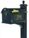 Balmoral Monogram and Post Mailbox Side Panel in Black ID 3908316