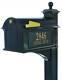 Balmoral Post Mailbox Side Panel Package in Black ID 3908319