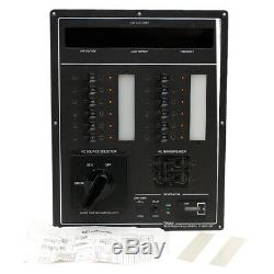 Bass 120 Vac 60Hz Black 11 X 14 Inch Aluminum Boat Ac Main Breaker Switch Panel