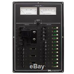 Bass 90-5240sea1 Black 120 / 240 Vac 60 Hz Aluminum Boat Breaker Switch Panel