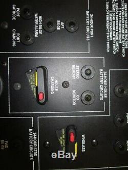 Battery Switch / Breaker Panel Black Aluminum 16 X 10 Marine Boat