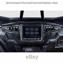 Billet Dash Panel Switch Plates Ride Command Polaris RZR XP 1000 Stealth Black