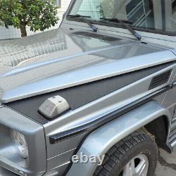 Black Alloy Car Hood Side Cover Panel Decorate Trim For Benz G-Class 2004-2018