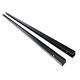 Black Aluminum 70 x 1-1/4 Fence Channel Kit 2-Pack for 6 ft. High Fence Panel