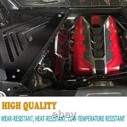 Black Engine Bay Panel Cover Grill for Chevrolet for Corvette C8 2020-2022