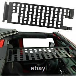 Black Roof Rack Hard Top Molle Racks Luggage Panel For Jeep Wrangler JK 2007-18