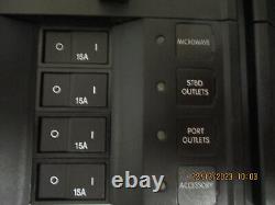 Blue Sea Systems Rotary Switch Breaker Panel Black Aluminum 3601638 Marine Boat
