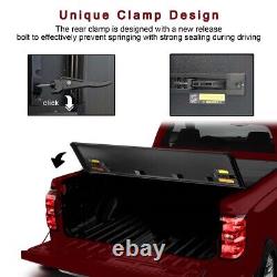 CARSTY 5.5FT 4-Fold Hard Tonneau Cover withLight Truck Bed for 2015-2022 Ford F150