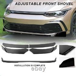 Car Front Bumper & Side Skirts Lip Moulding Panel Body Kit Winglet Diffuser