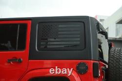 Car Rear Door Triangle Glass Panel Cover Trim 4 Door For Jeep Wrangler JK 11-17