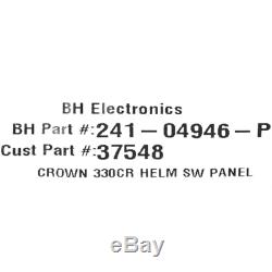 Crownline Boat Helm Switch Panel37548 340 CR Black Aluminum