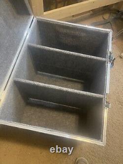 Custom 3 Space Snare Drum Roadcase with removable panels. Brand New 2 casters