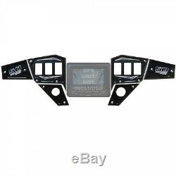Custom CNC Billet Aluminum Dash Panel Only Black for 2015-Up Polaris RZR with GPS
